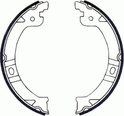 TEXTAR Bremsebakkesæt, parkeringsbremse 91069600 for DODGE CHRYSLER