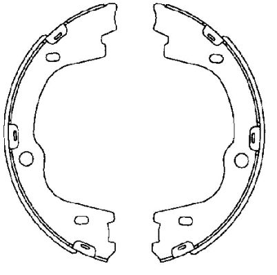 TEXTAR Bremsebakkesæt, parkeringsbremse 91076000 for HYUNDAI