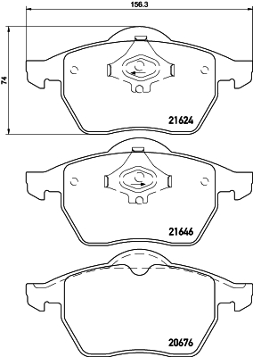 DON Bremseklodser pcp1354 for SEAT VW SKODA AUDI