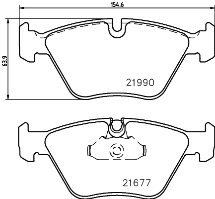 DON Bremseklodser pcp1137 for BMW