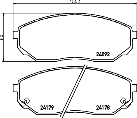 DON Bremseklodser pcp1307 for KIA