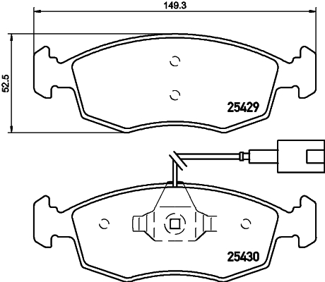 DON Bremseklodser pcp1288 for FIAT