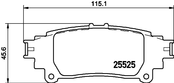 DON Bremseklodser pcp1576 for LEXUS TOYOTA