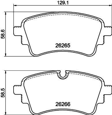HELLA Bremseklodser 8db355040941 for AUDI