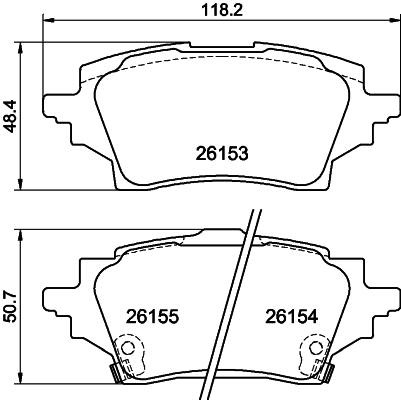 DON Bremseklodser pcp1819 for TOYOTA SUZUKI MAZDA