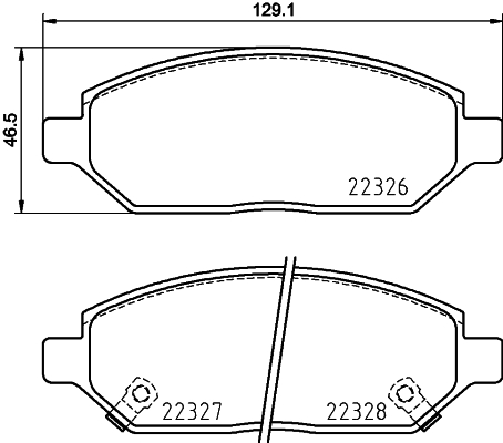 DON Bremseklodser pcp1891 for OPEL VAUXHALL