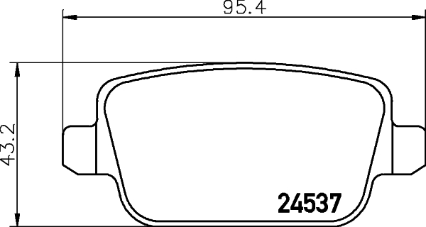 DON Bremseklodser pcp1026 for FORD FORD (CHANGAN) VOLVO PROTON LAND ROVER