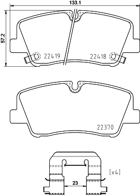 DON Bremseklodser pcp1903 for HYUNDAI