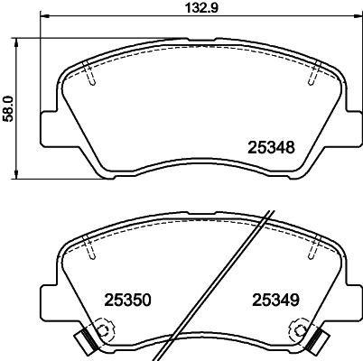 DON Bremseklodser pcp1073 for HYUNDAI KIA KIA (DYK)
