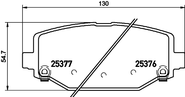DON Bremseklodser pcp1574 for LANCIA DODGE CHRYSLER VW SKODA