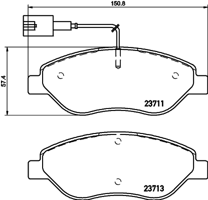 DON Bremseklodser pcp1437 for FIAT LANCIA ALFA ROMEO