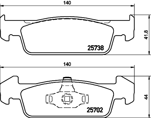 DON Bremseklodser pcp1173 for RENAULT DACIA