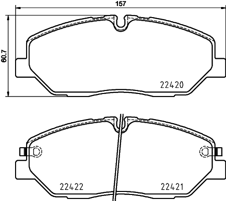 DON Bremseklodser pcp1905 for HYUNDAI
