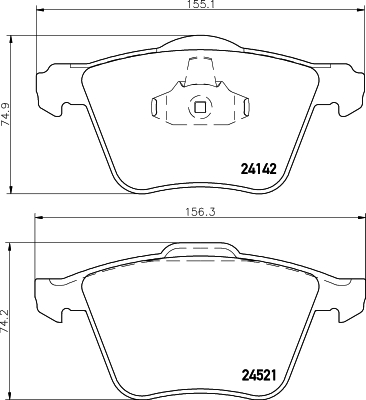 DON Bremseklodser pcp1377 for FORD VOLVO