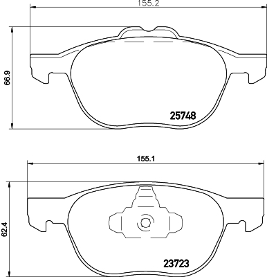 DON Bremseklodser pcp1290 for FORD