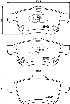 DON Bremseklodser pcp2005 for FIAT