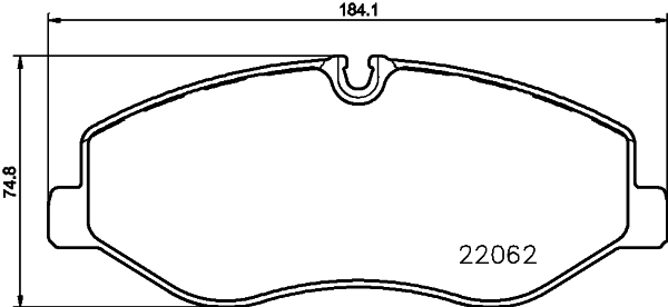 HELLA Bremseklodser 8db355021961 for MERCEDES-BENZ