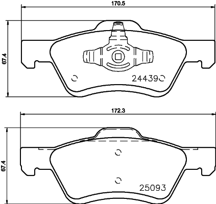 DON Bremseklodser pcp1480 for FORD AUSTRALIA FORD USA