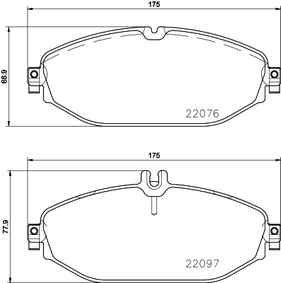 DON Bremseklodser pcp1873 for MERCEDES-BENZ MERCEDES-BENZ (BBDC)