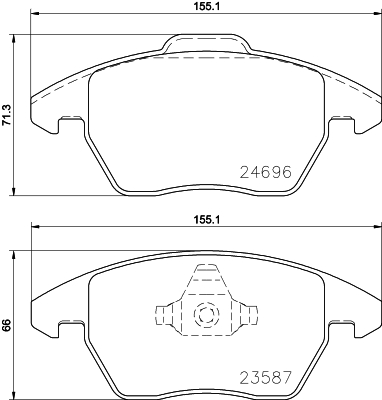 DON Bremseklodser pcp1565 for VW