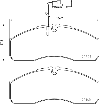 HELLA Bremseklodser 8db355020711 for INFINITI RENAULT TRUCKS
