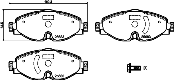 DON Bremseklodser pcp1423 for FORD SKODA (SVW) VW AUDI (FAW) AUDI VW (FAW) SEAT SKODA