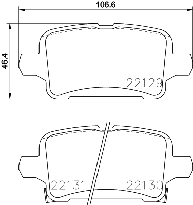 DON Bremseklodser pcp1878 for CHEVROLET (SGM) BUICK (SGM) OPEL BUICK