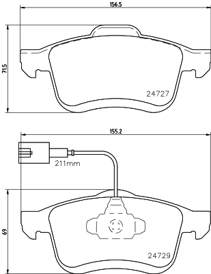 DON Bremseklodser pcp1431 for OPEL FIAT CHRYSLER