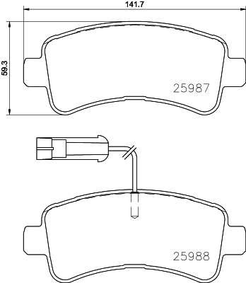 DON Bremseklodser pcp1709 for FIAT PEUGEOT TOYOTA RAM