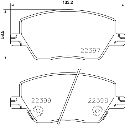 DON Bremseklodser pcp1901 for FIAT
