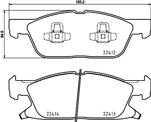 DON Bremseklodser pcp1902 for FORD FORD USA FORD (CHANGAN) LINCOLN