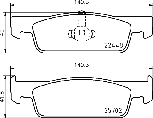 DON Bremseklodser pcp1909 for DACIA
