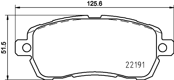 HELLA Bremseklodser 8db355031721 for FORD