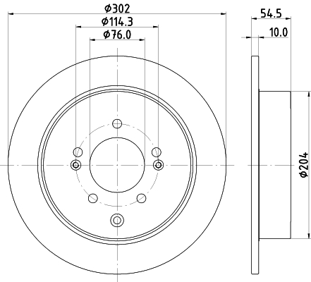 DON Bremseskive pcd23032 302mm 10mm for KIA