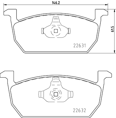 DON Bremseklodser pcp1610 for SKODA VW (SVW) AUDI VW SKODA (SVW)