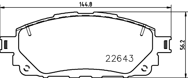 DON Bremseklodser pcp1611 for TOYOTA