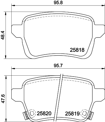 DON Bremseklodser pcp1613 for FIAT
