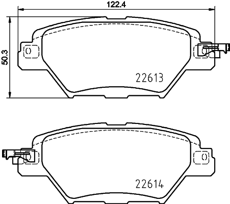 HELLA Bremseklodser 8db355036521 for MAZDA