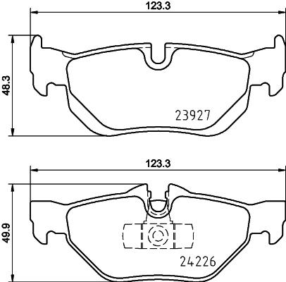 HELLA Bremseklodser 8db355031781 for BMW