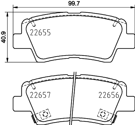DON Bremseklodser pcp1752 for KIA HYUNDAI