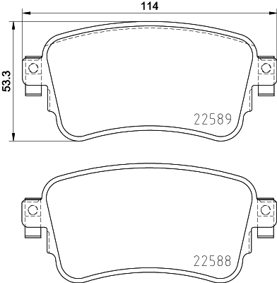 DON Bremseklodser pcp1753 for FIAT OPEL CITROËN TOYOTA