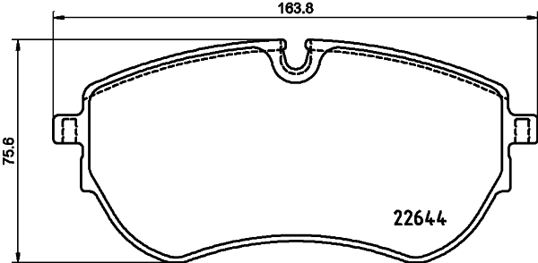 HELLA Bremseklodser 8db355037731 for VW