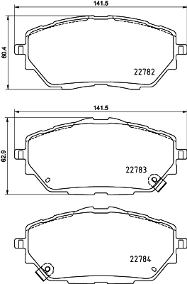 DON Bremseklodser pcp1767 for TOYOTA