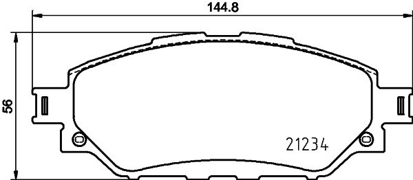 DON Bremseklodser pcp1720 for TOYOTA