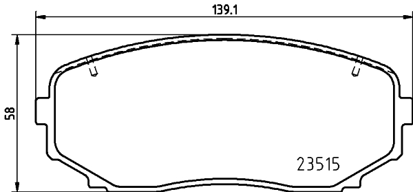 DON Bremseklodser pcp1777 for MITSUBISHI
