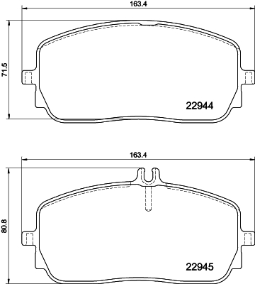 DON Bremseklodser pcp1718 for MERCEDES-BENZ