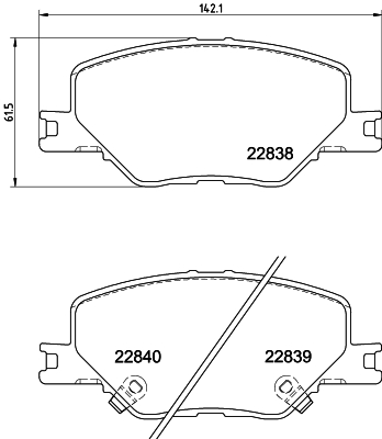 DON Bremseklodser pcp1789 for OPEL