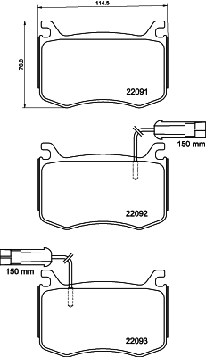 DON Bremseklodser pcp2091 for ALFA ROMEO