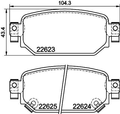 DON Bremseklodser pcp1788 for MAZDA MAZDA (CHANGAN)