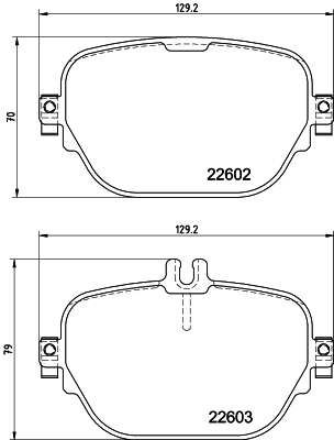 HELLA Bremseklodser 8db355039221 for MERCEDES-BENZ
